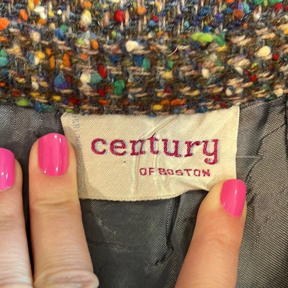 Century of Boston - wool/tweed rainbow a-line skirt - Picture 6 of 10